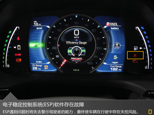 ELR原因为车辆电子稳定控制系统软件存在故障